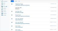Screenshot of Messages inbox page