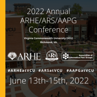 Promo graphic for 2022 Annual ARHE Conference at VCU Promo graphic for 2022 Annual ARHE Conference at VCU