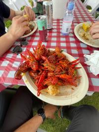 A plate of crawfish at the TRC Graduation Crawfish Boil 2023 A plate of crawfish at the TRC Graduation Crawfish Boil 2023