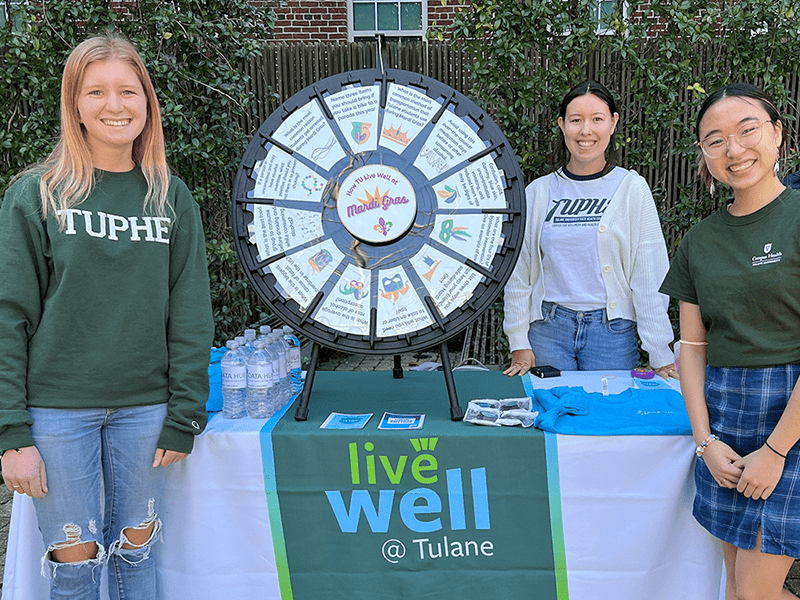 TUPHE students invite you to play the wheel game