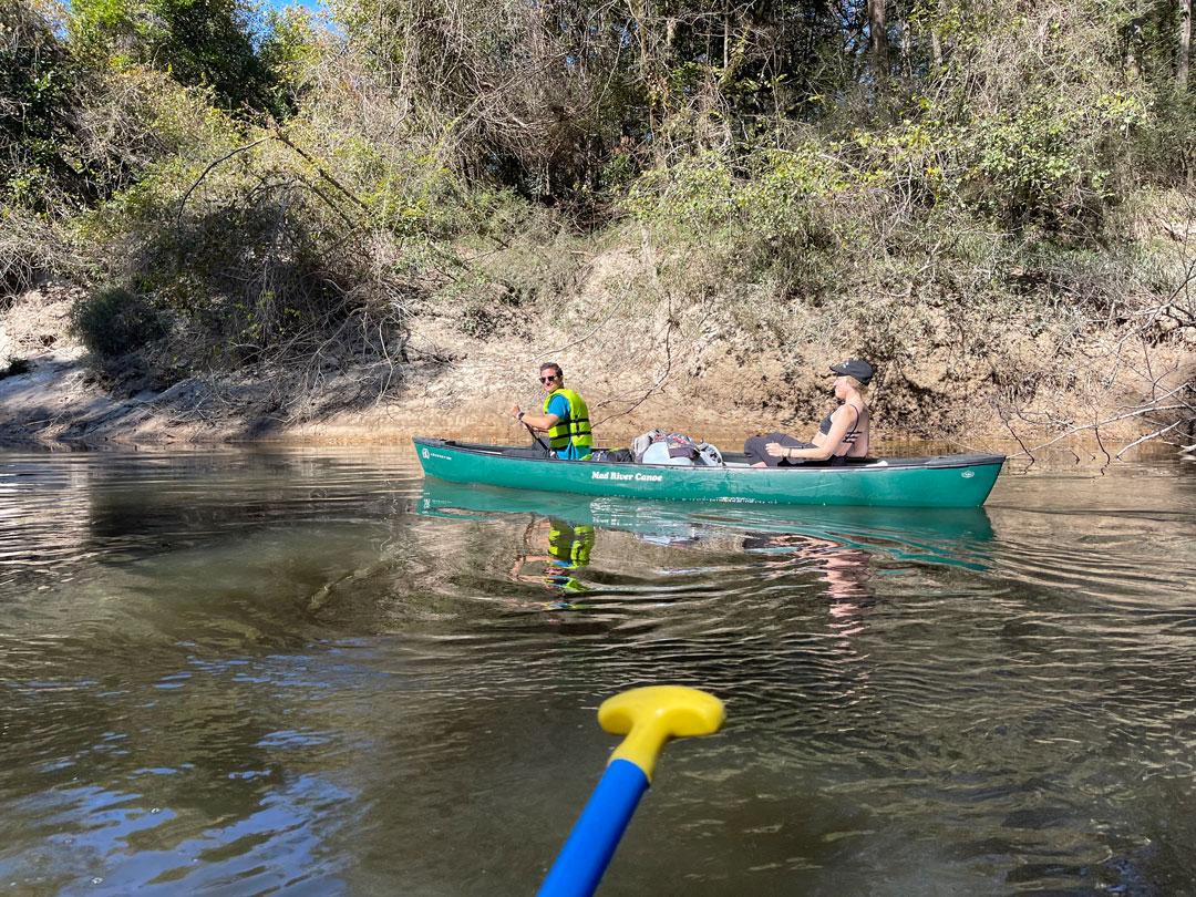Students canoeing on Blackwater Creek