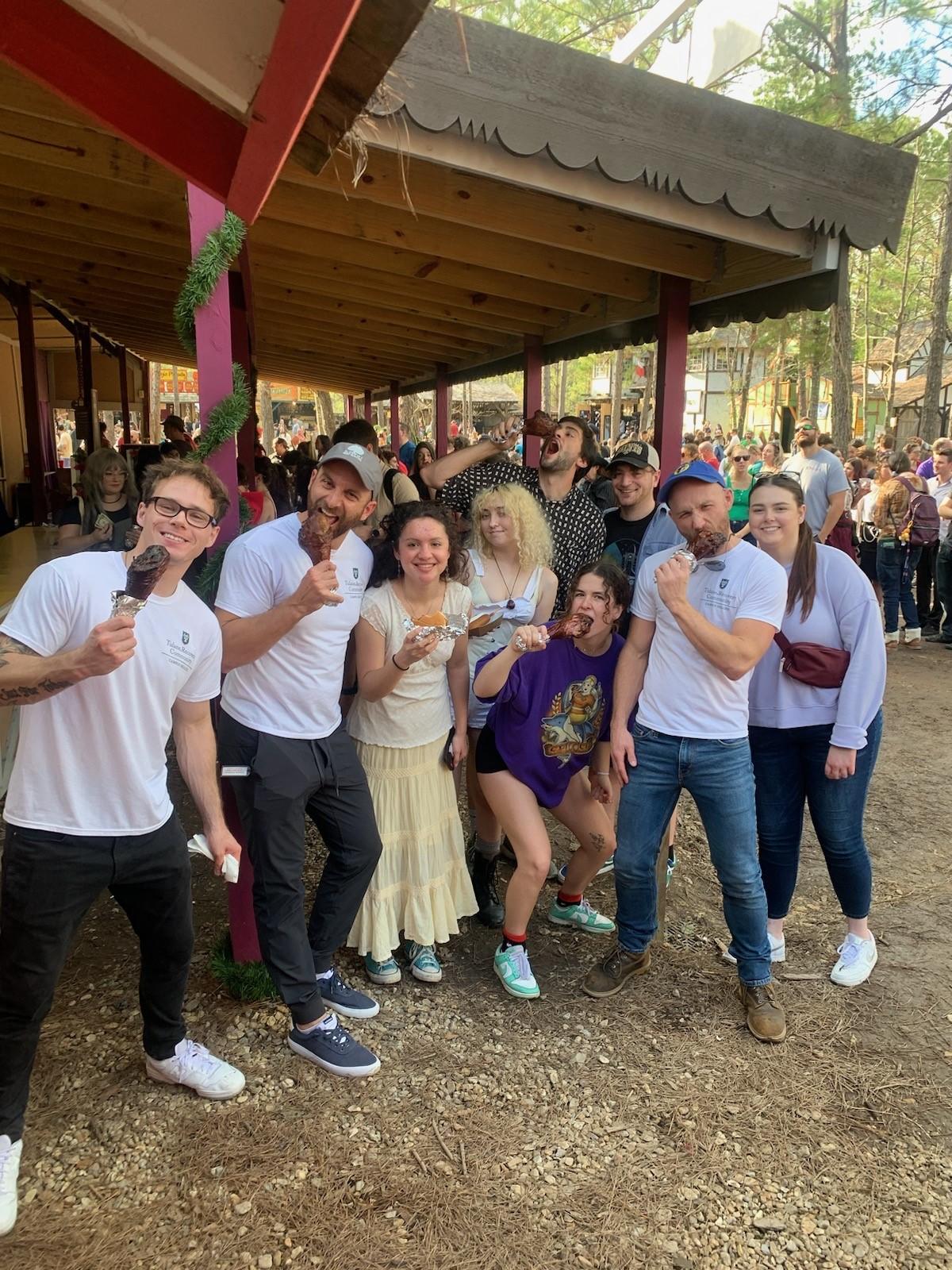 Group photo of TRC members at the 2023 Renaissance Festival